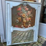 Overmantel mirror with still life
