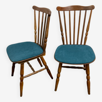 Paire de chaises bistrot Baumann des années 50-60