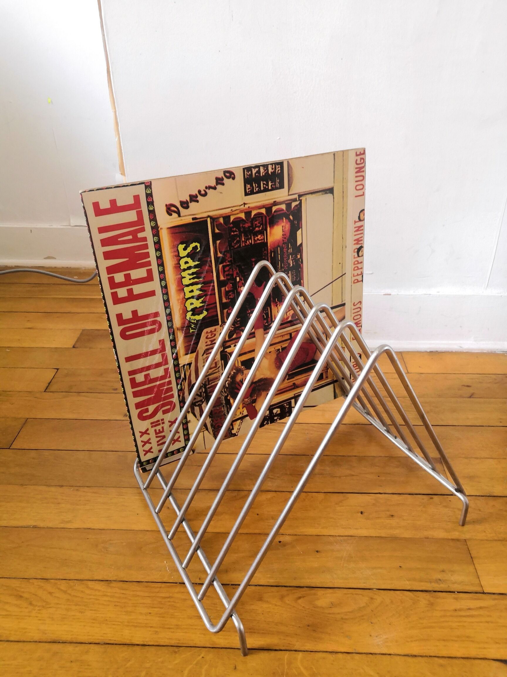Vinyl door metal records design 70s
