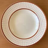 6 old Longchamp earthenware soup plates