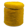 Pouf vintage, moumoute, moutarde, Pelfran