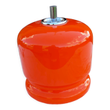 Vintage lamp of the 70s in orange opaline