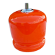 Lampe vintage des années 70 en opaline orange
