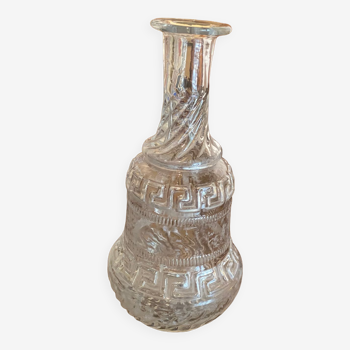 Napoleon III molded glass bottle