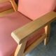 Light wood armchair