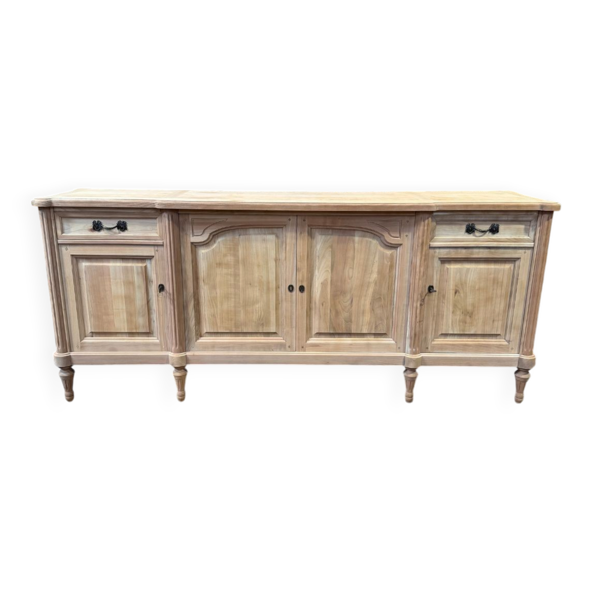 Aero-sanded cherry wood enfilade