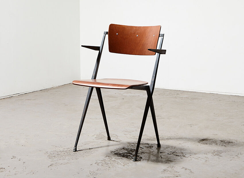 Wim Rietveld pyramid chair for Ahrend de Cirkel 1960s