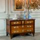 Commode en placage de bois de rose et palissandre, bronze doré, marbre de Rance, Louis XV