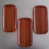 Lot de 3 vide-poche en bois de style scandinave