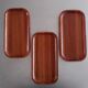 Set of 3 Scandinavian style wooden pocket empty
