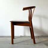 Chaise en hêtre massif, Danemark années 60-70