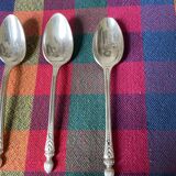 Apollo silver metal mocha spoons