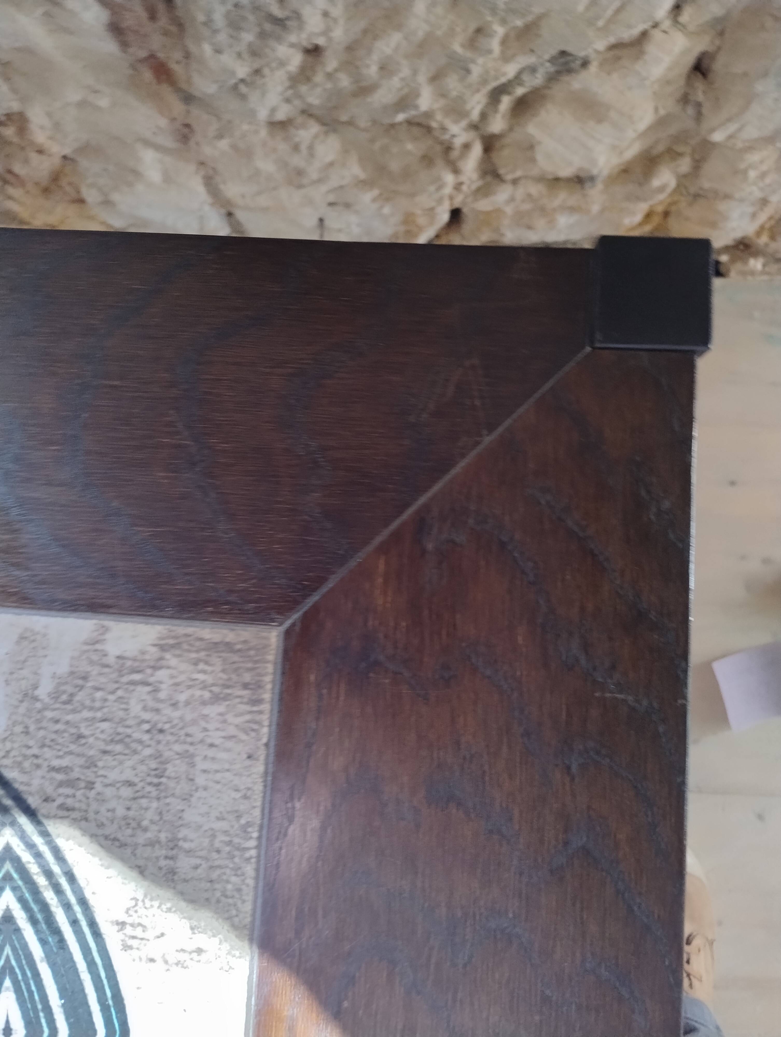 Wood and ceramic coffee table