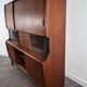 Double enfilade bar in teak by Poul M. Jessen for PMJ Viby, Denmark, 1950.