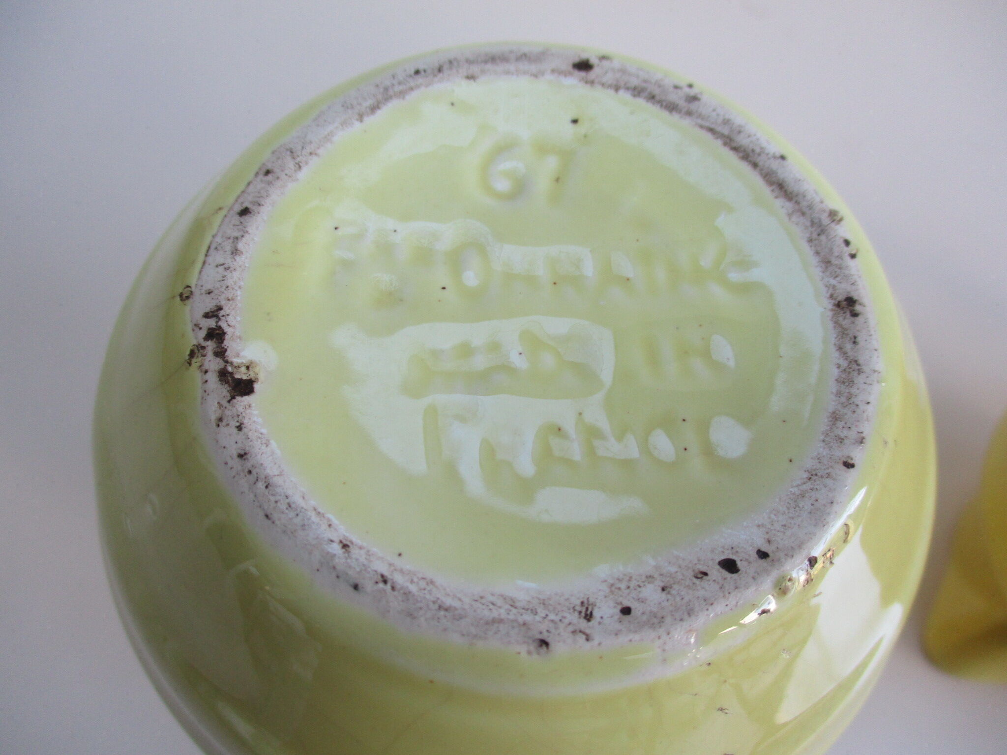 SET of 2 PITCHERS FAIENCE ONNAING SLURRY ART DECO 1930