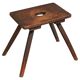 Stool or solid wood side table, mid-century style, 1950s