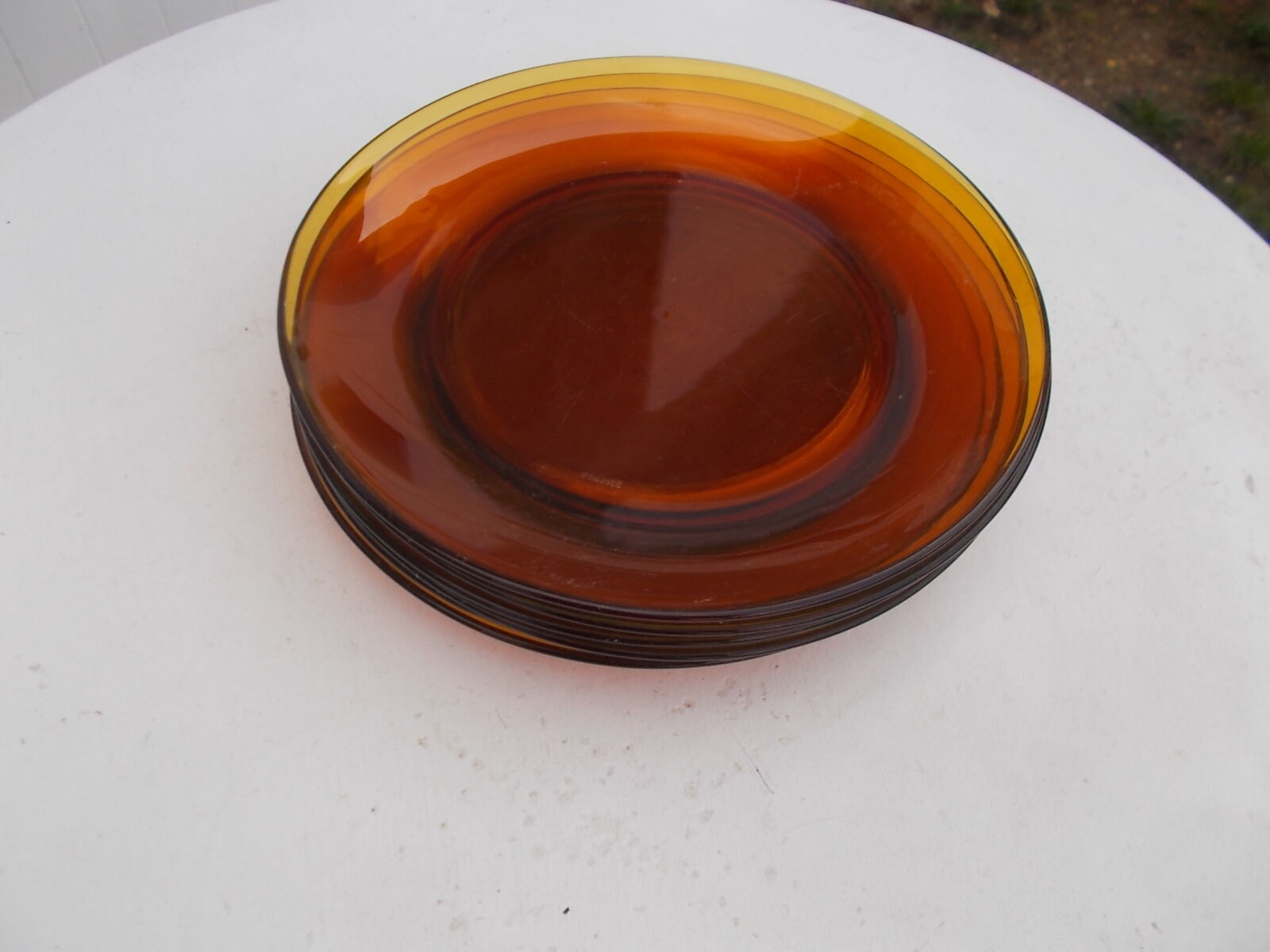 6 flat plates Duralex