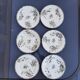 6 assiettes terre de fer Moscou