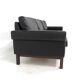 Scandinavian leather sofa 3 seater, Sweden, 1950