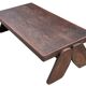 Vintage Coffee Table Wengé Brutalist Postmodern 70's Design