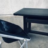 Plona Leather Side Chair by Giancarlo Piretti for Castelli, 1970s