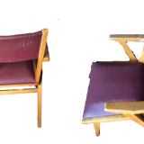 Chaise aux pieds compas au design scandinave