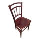Antique Thonet style bistro chair turned wood vintage brown