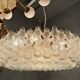 Extra Large Murano Glass Bubble Chandelier / Flushmount, Italy, 1980s