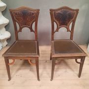 Pair of Art Nouveau chairs