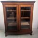 Display cabinet at counter height in mahogany and veneer, 19th century.