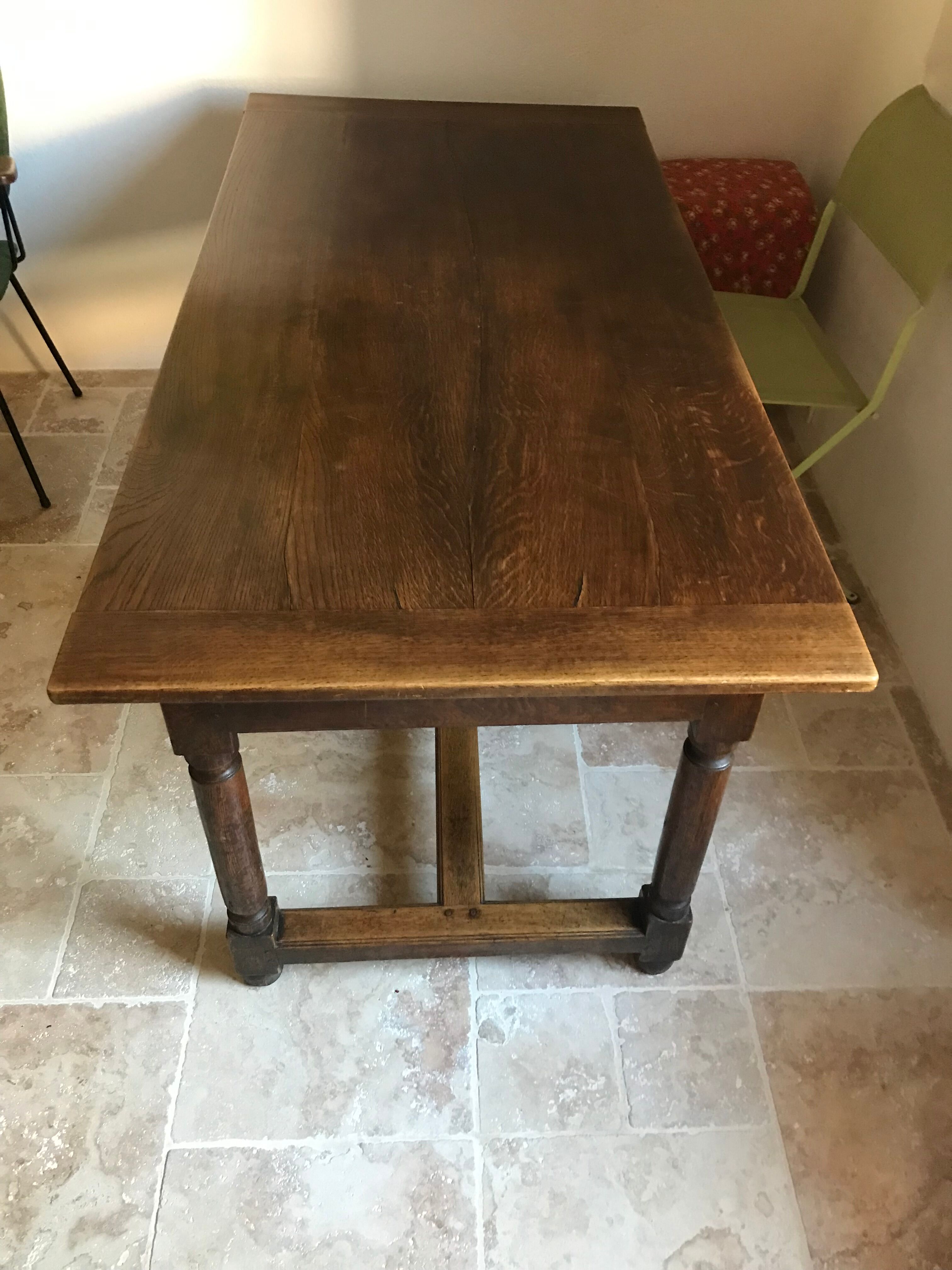 Extended farmhouse table