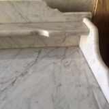 White marble toilet furniture