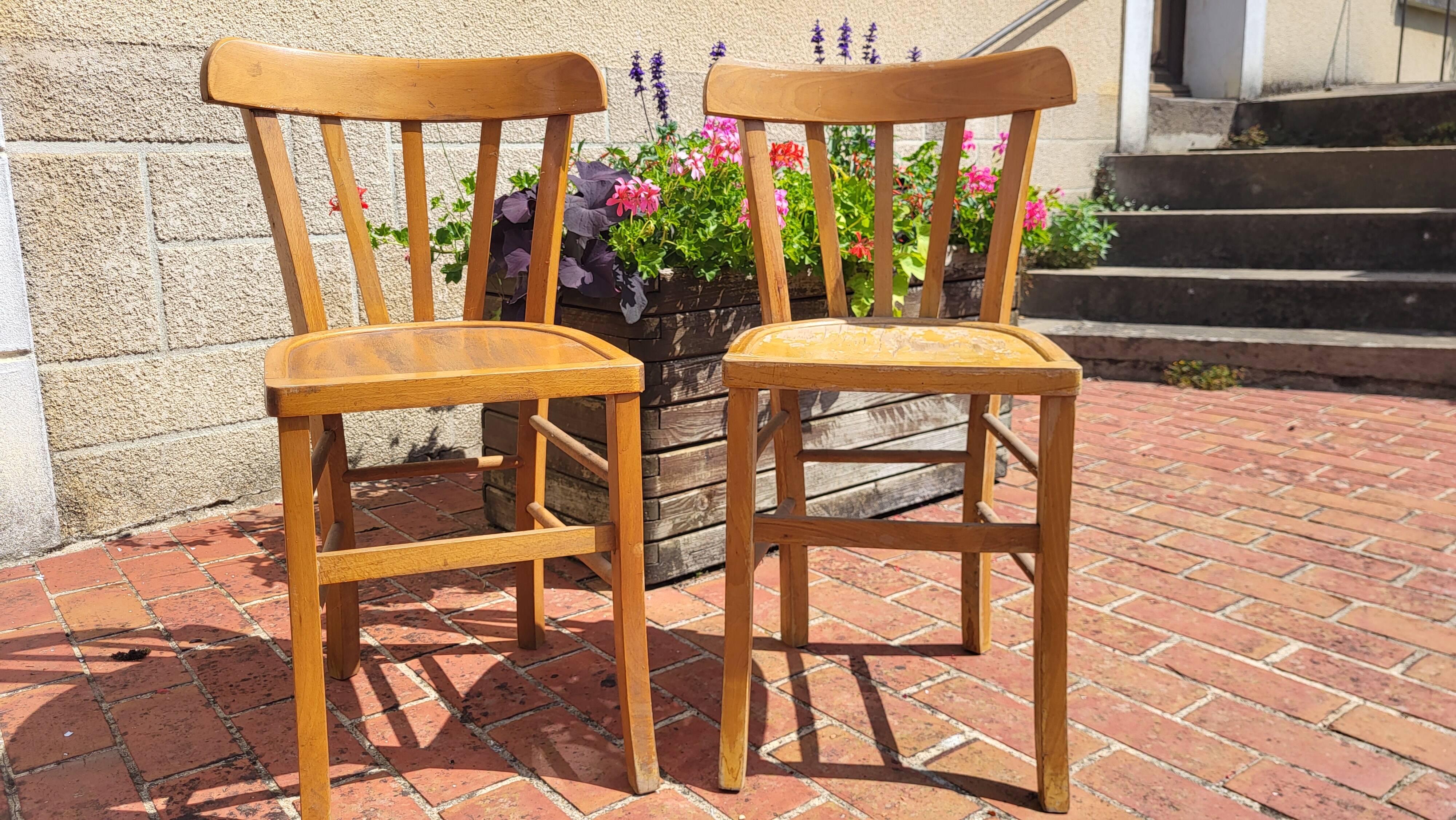 2 bistro chairs