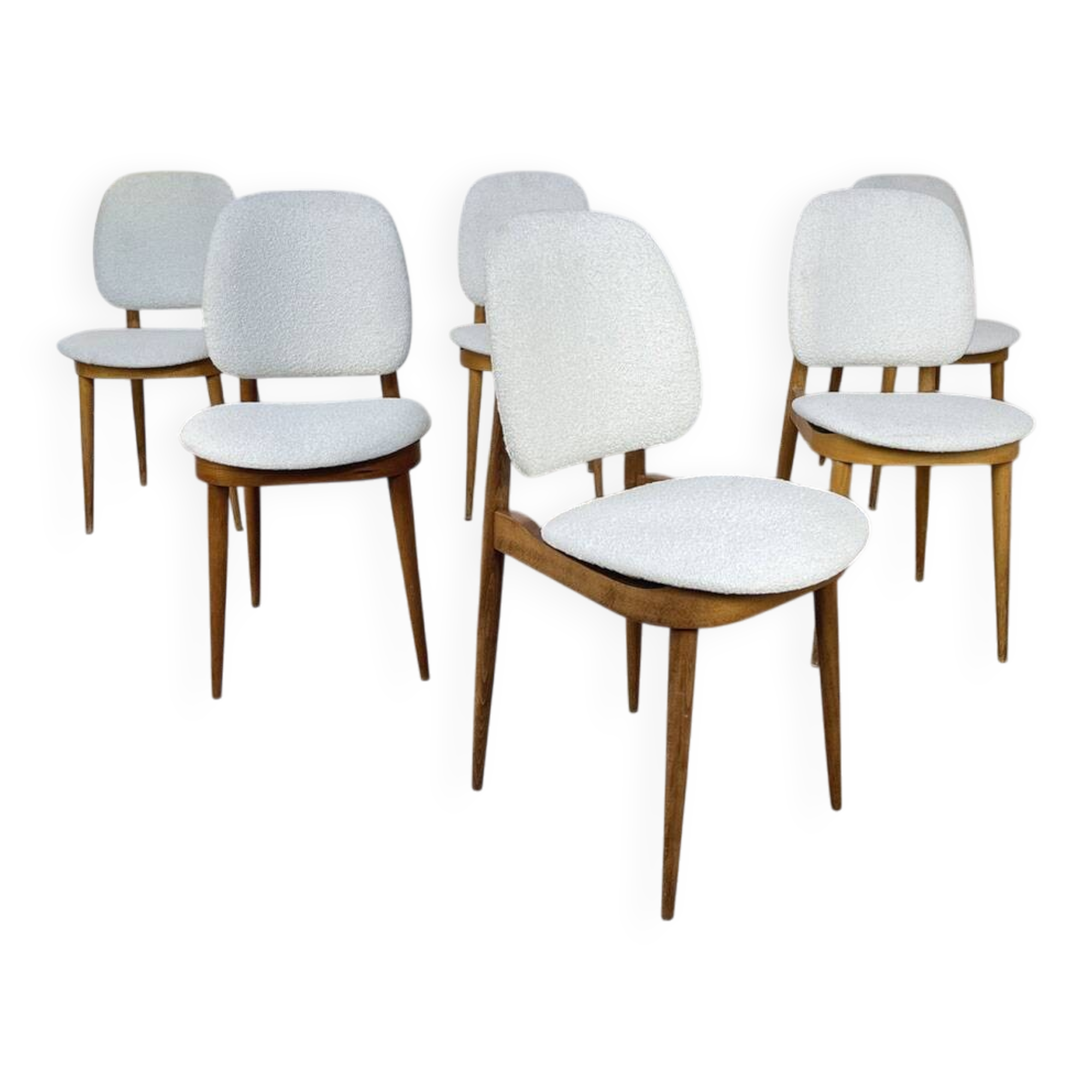 Six Baumann chairs 1950 "Pégase"