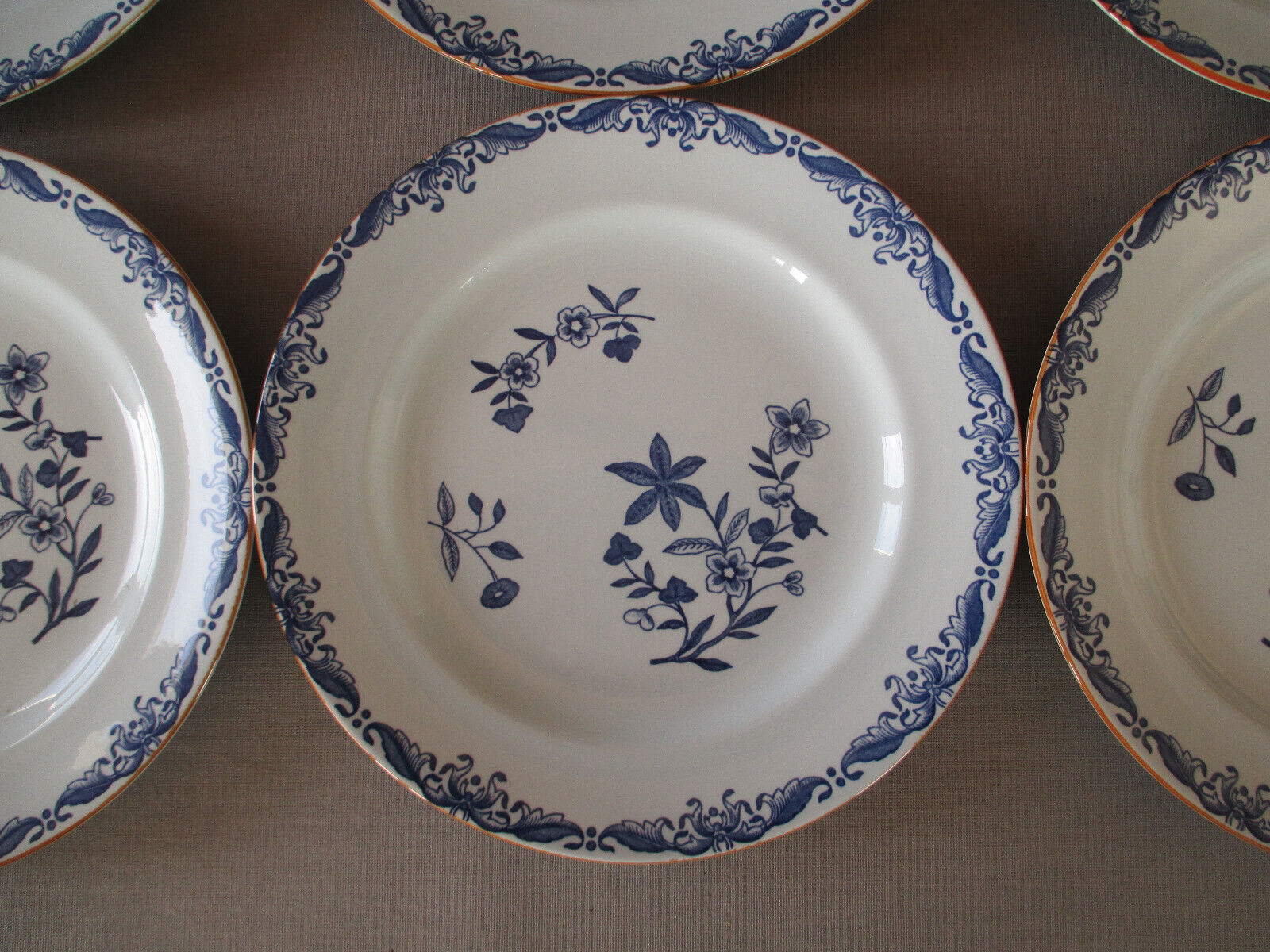 6 assiettes plates+ 6 assiettes creuses Rorstrand Ostindia Sweden East indies ø 21 cm