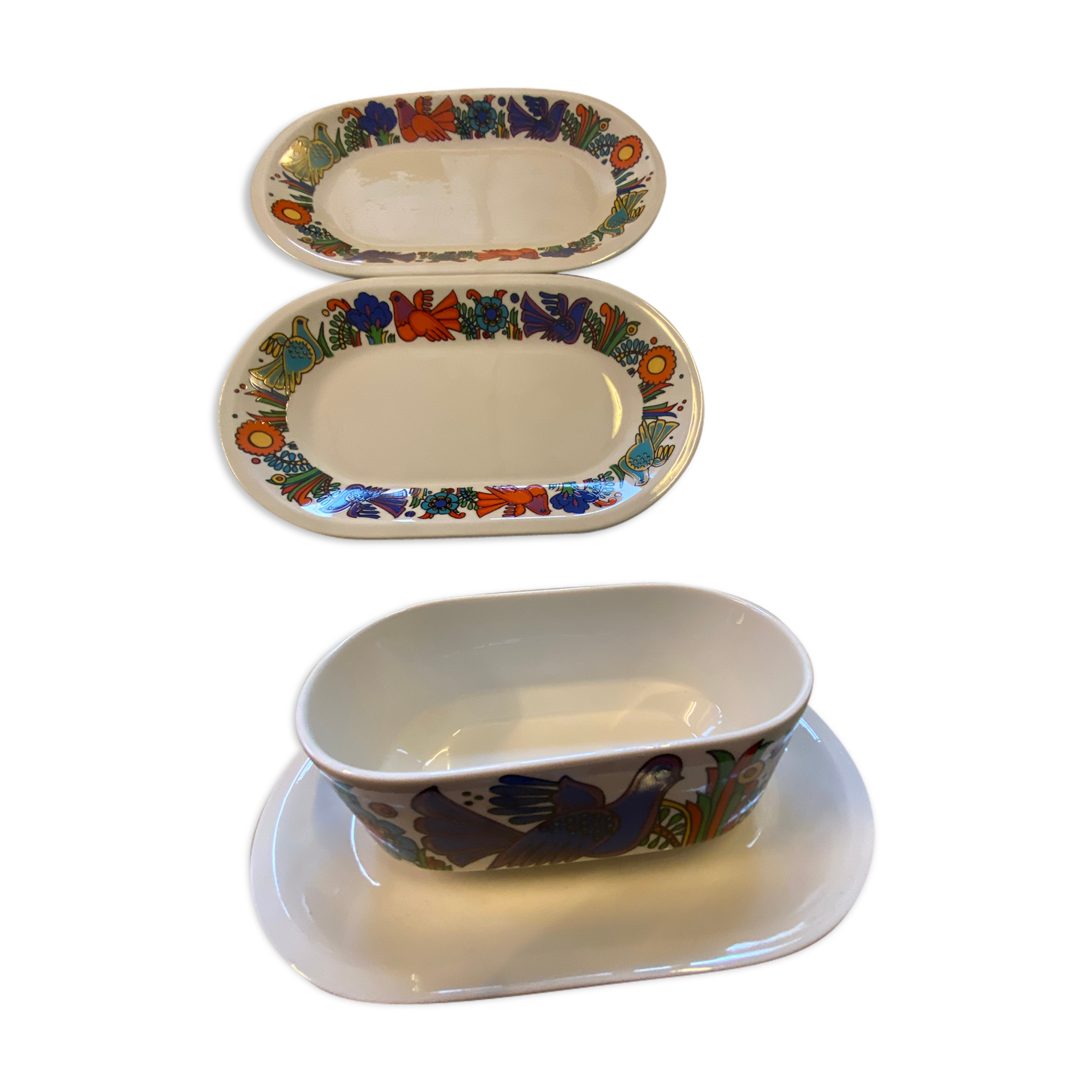 Two small dishes and a sausage Villeroy Boch Acapulco