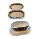 Deux petits plats et un saucier Villeroy Boch Acapulco
