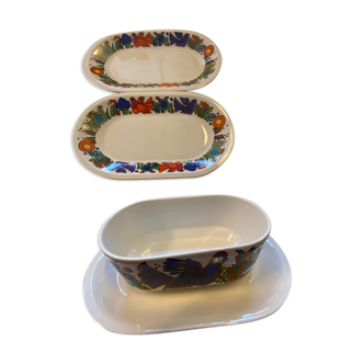 Two small dishes and a sausage Villeroy Boch Acapulco