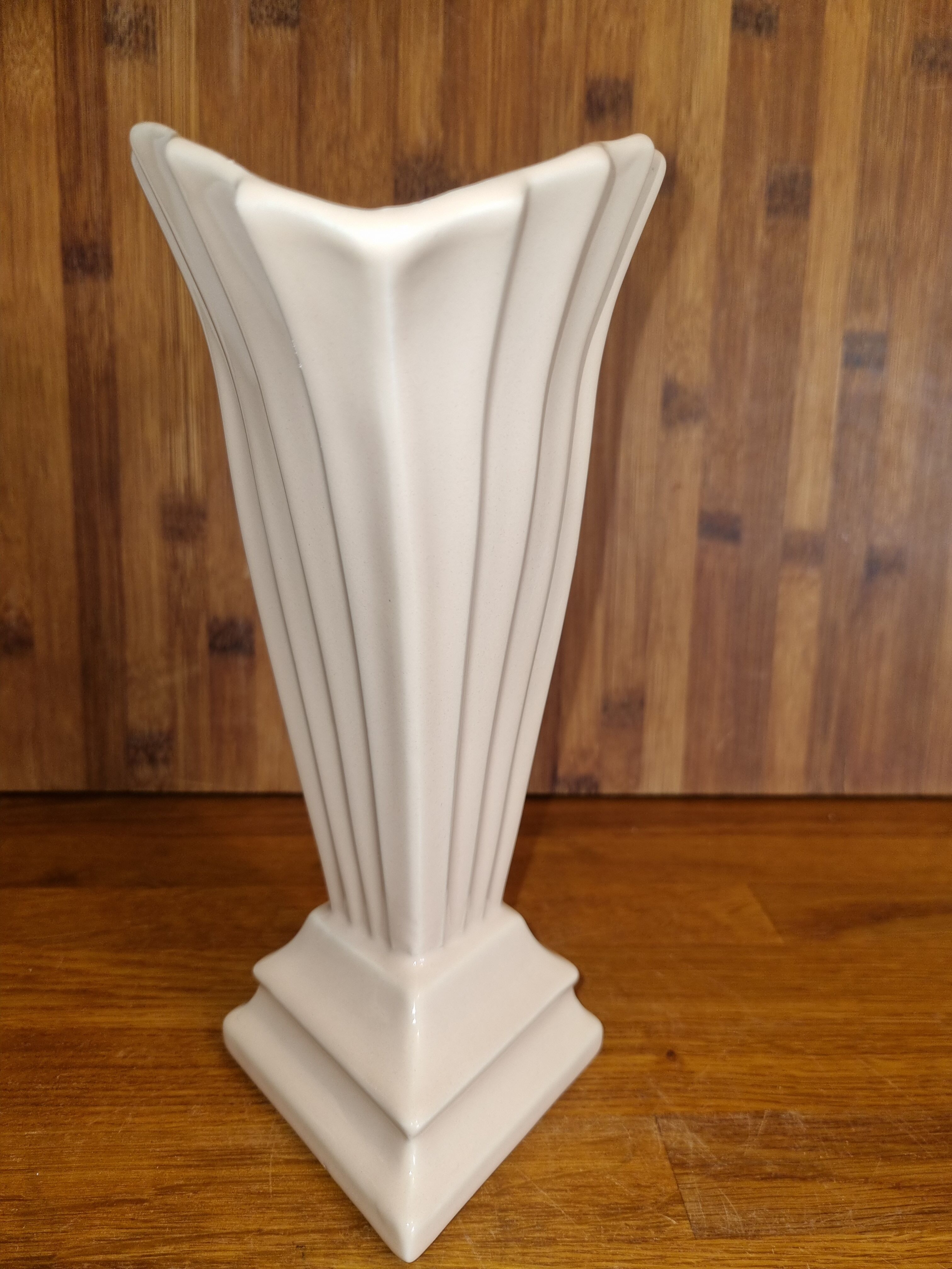 Vintage art deco vase draped shape