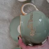 Old breakfast service We Two pistachio color / green / Villeroy & Boch / vintage