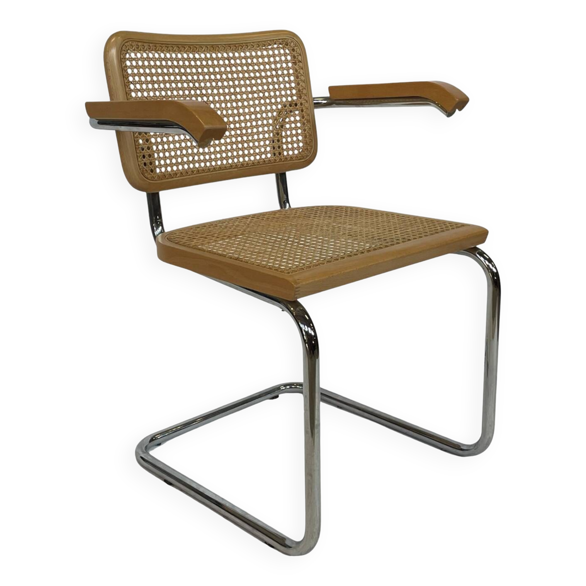 Cesca chair B64 with armrests by Marcel Breuer Design