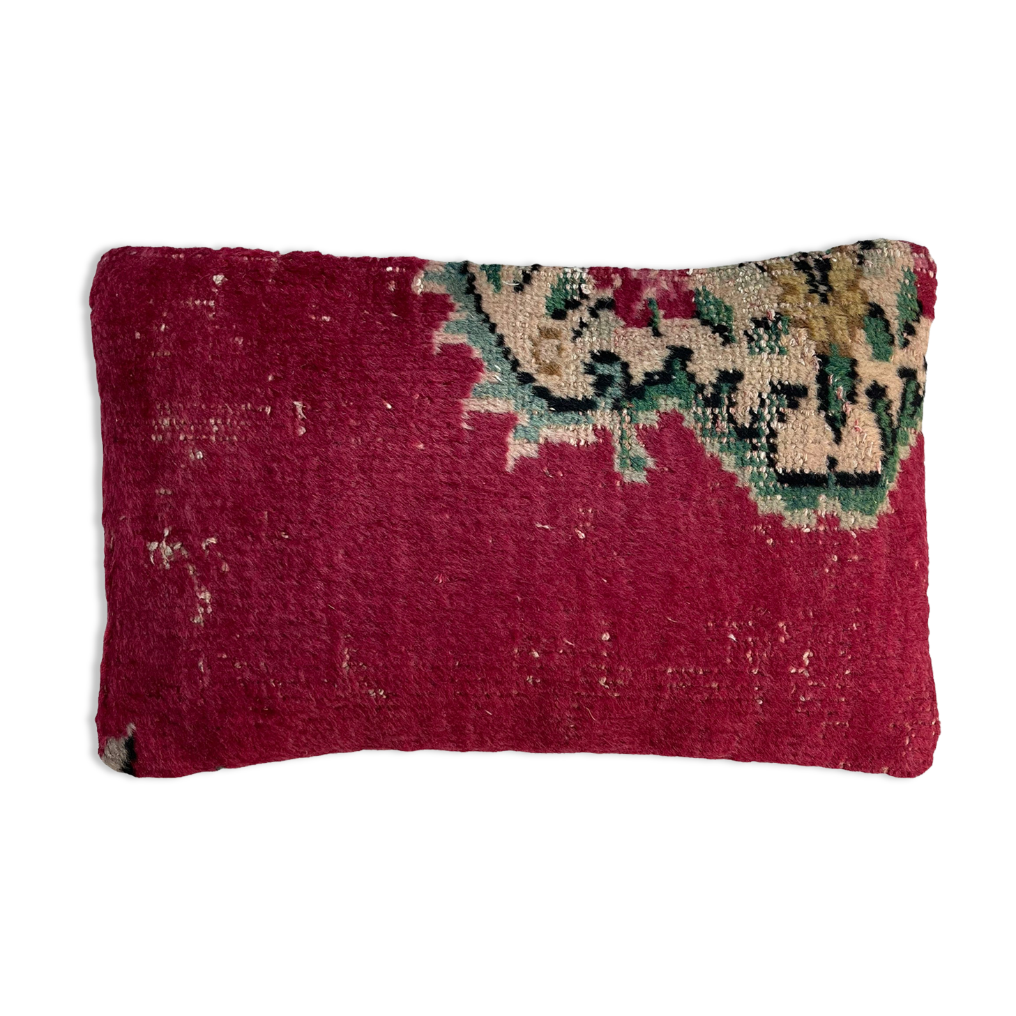 Vintage turkish rug cushion cover, 30 x 50 cm