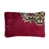 Vintage turkish rug cushion cover, 30 x 50 cm