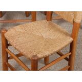 Set of 6 chairs, model Bauche no. 19, by Charlotte Perriand, 1950