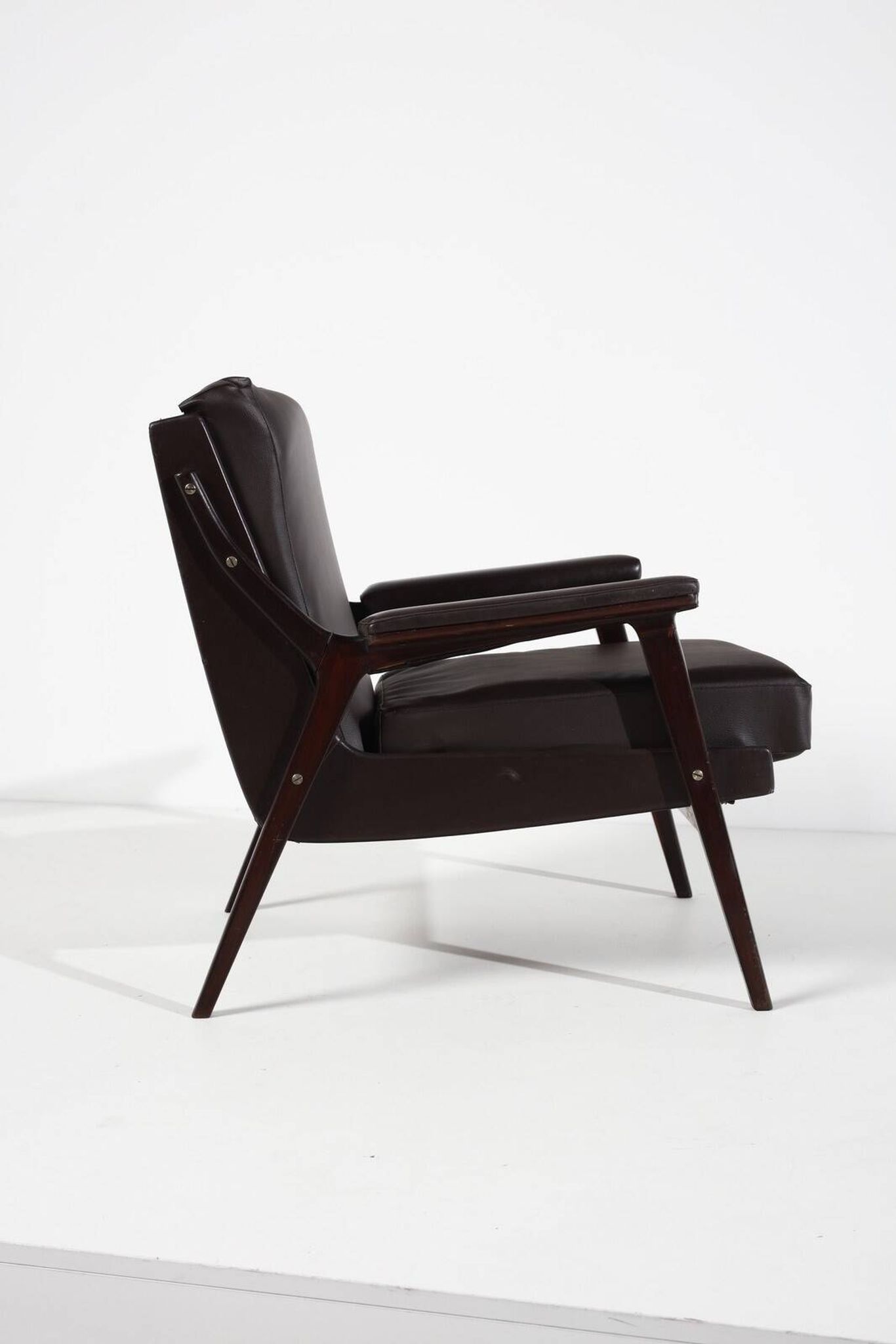 Pair of Italian armchairs, 1960s