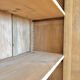 Art Deco oak wood bonnetière wardrobe, renovated.