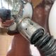 Lustre italien en opaline et plexiglas 70’s