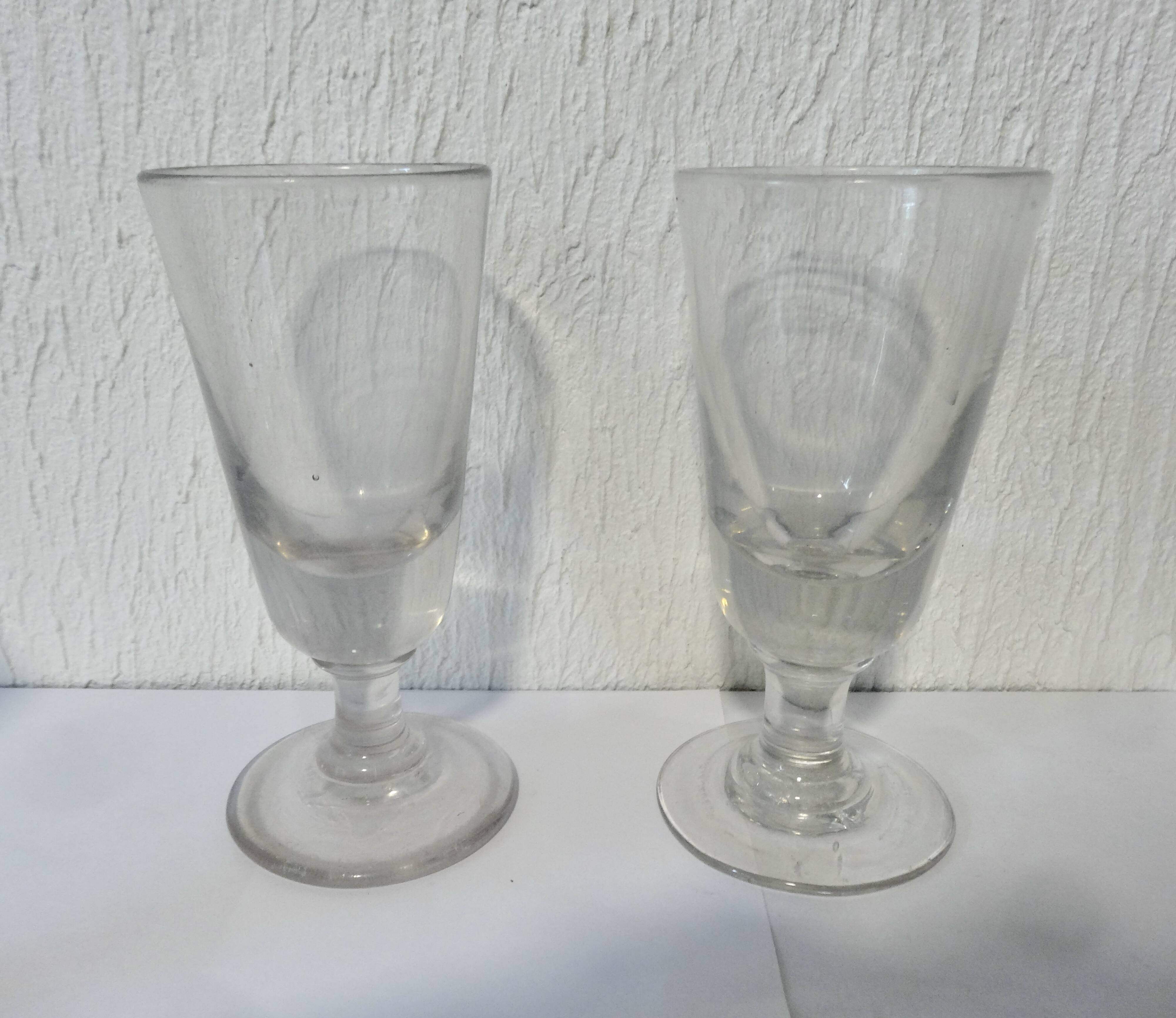 lot of absinthe glasses