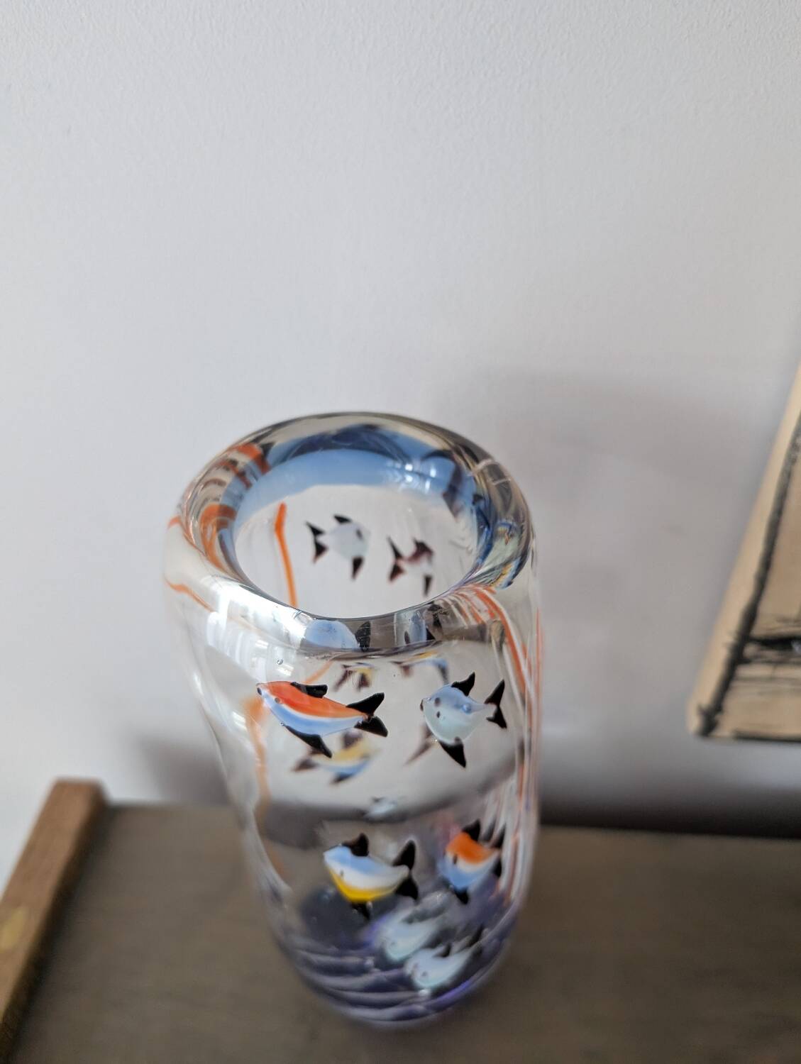 Alfredo Barbini Murano Vase