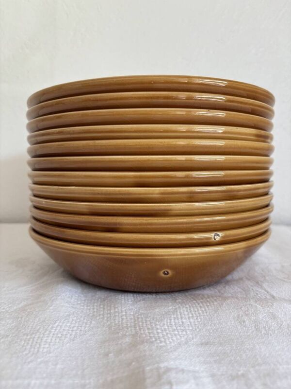 Lot de 12 assiettes creuses Sarreguemines modèle Hawai